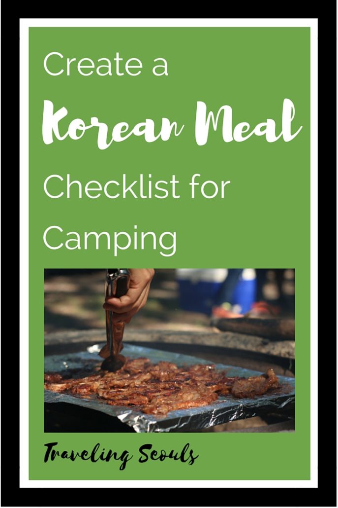  Korean Meal Planning And Camping Gear Checklists