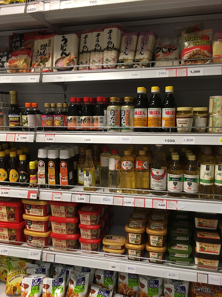 Five Asian Korean  Grocery Stores in Budapest Traveling 